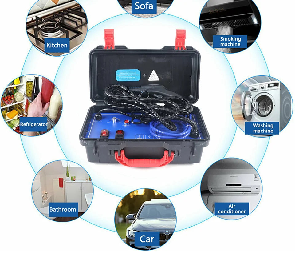 3000W High-Pressure Steam Cleaner – Multi-Surface Home & Car Cleaning