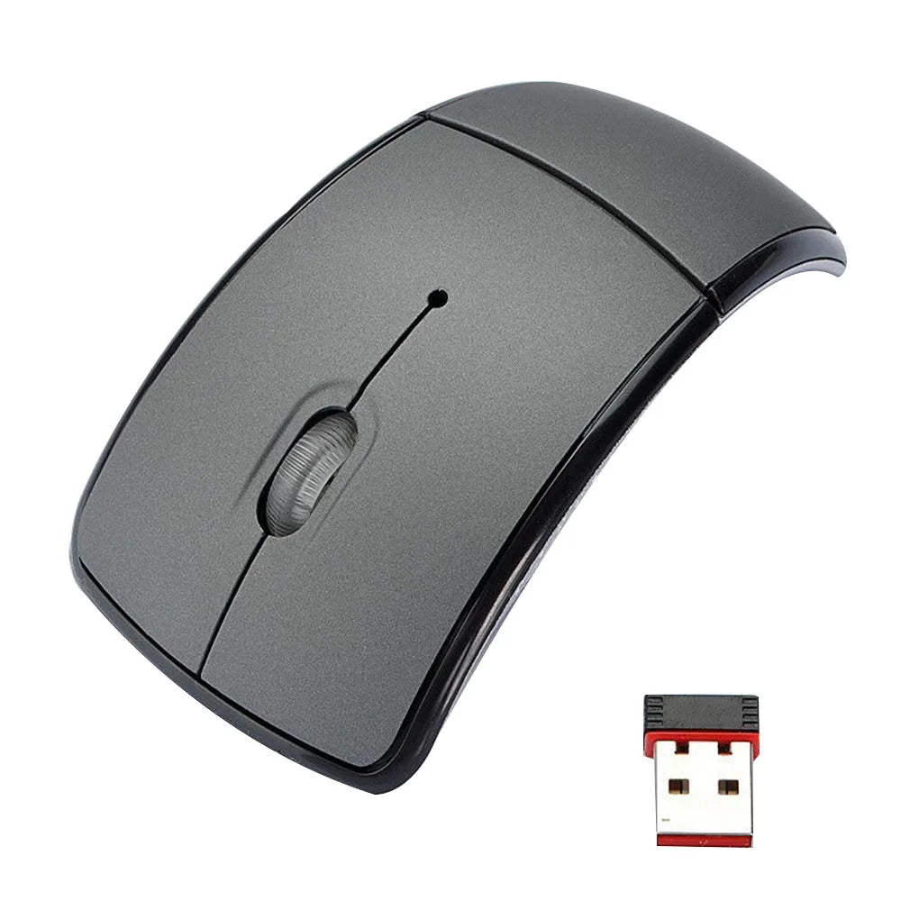Wireless folding mouse from R.E.D. Shopping, portable foldable computer mouse for PC, laptop, and office use.