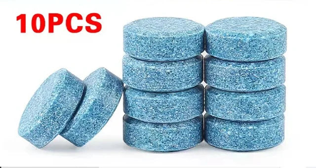 Car Windscreen Cleaner Effervescent Tablets | Concentrated Solid Wiper Fluid Detergent, Auto Glass Cleaning