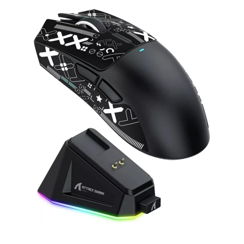 ATTACK SHARK X11 Wireless Gaming Mouse – 22K DPI, 59g, RGB, Tri-Mode (2.4G/BT/Wired) + Charging Dock