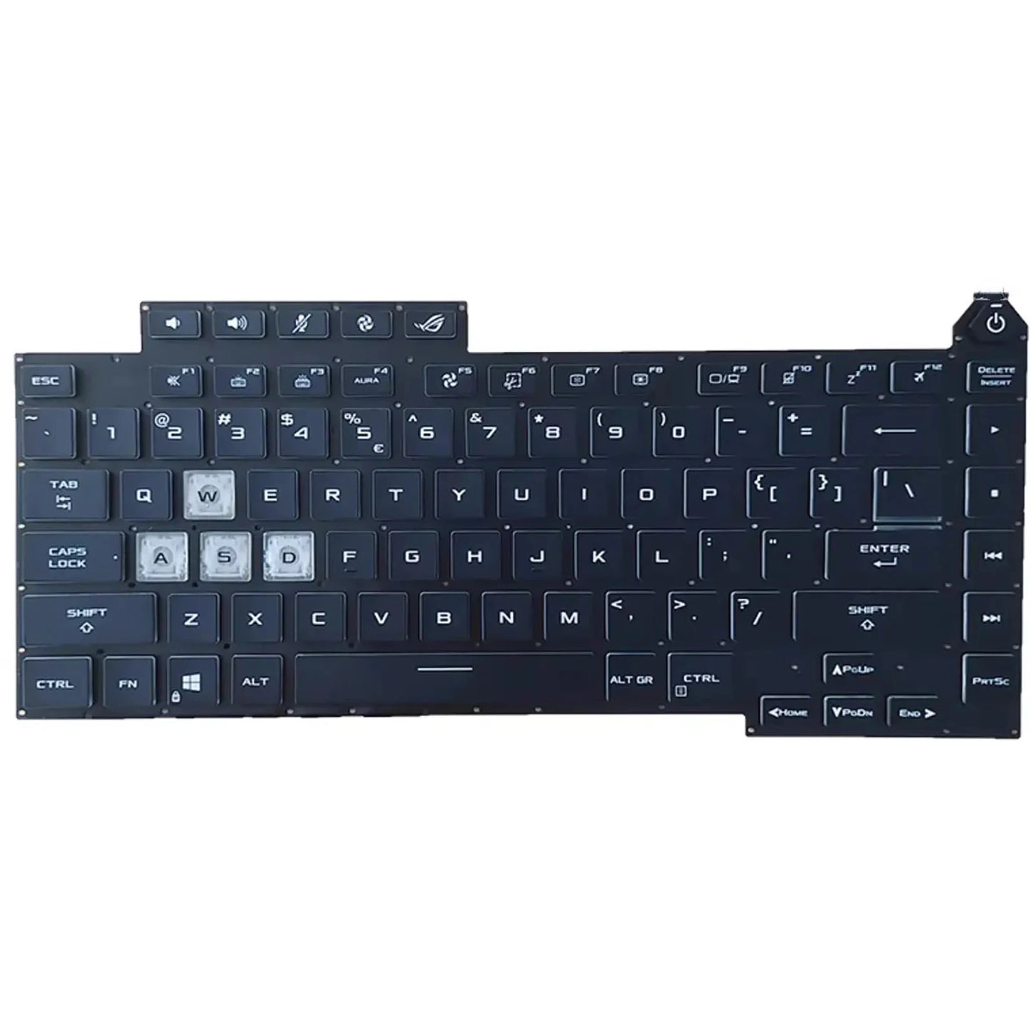 ASUS ROG Strix G15 G513 Replacement Keyboard – US Backlit | G513Q G513QM G513QY G533 | 2021