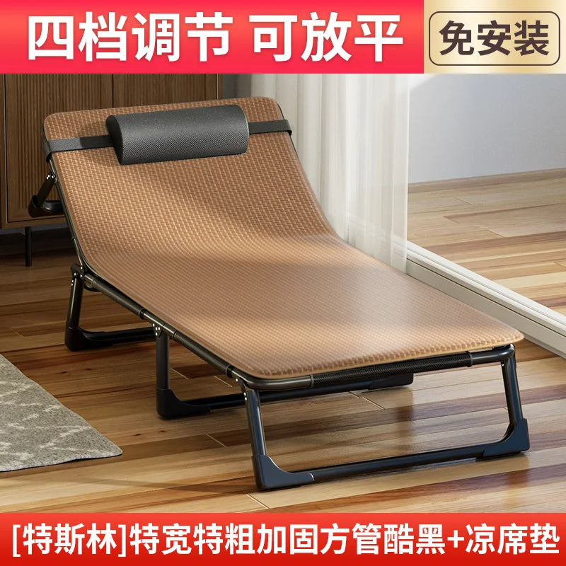 GIANXI Foldable Outdoor Recliner Bed – Lightweight Portable Camping Lounger, Easy Storage