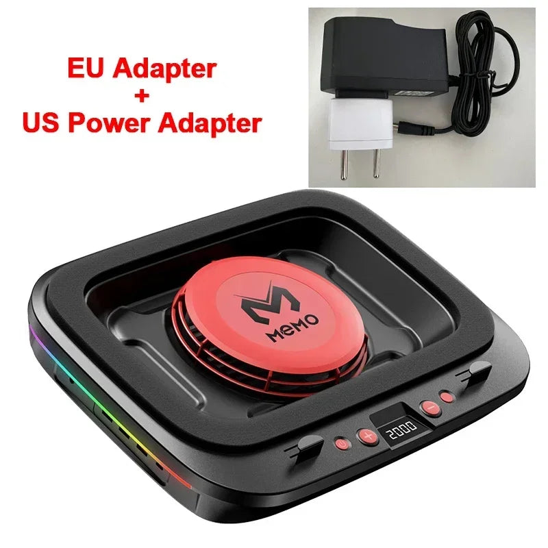 FL08 Laptop Cooling Pad – Powerful Adjustable Fan, Strong Airflow, Gaming Cooling Stand | AU/EU/UK/US Plug