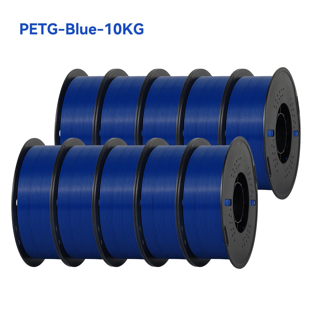 KINGROON 3D Printer Filament – 10 Rolls 1.75mm PLA / PETG, 1KG Each, Mix Colors, 22LBS Total