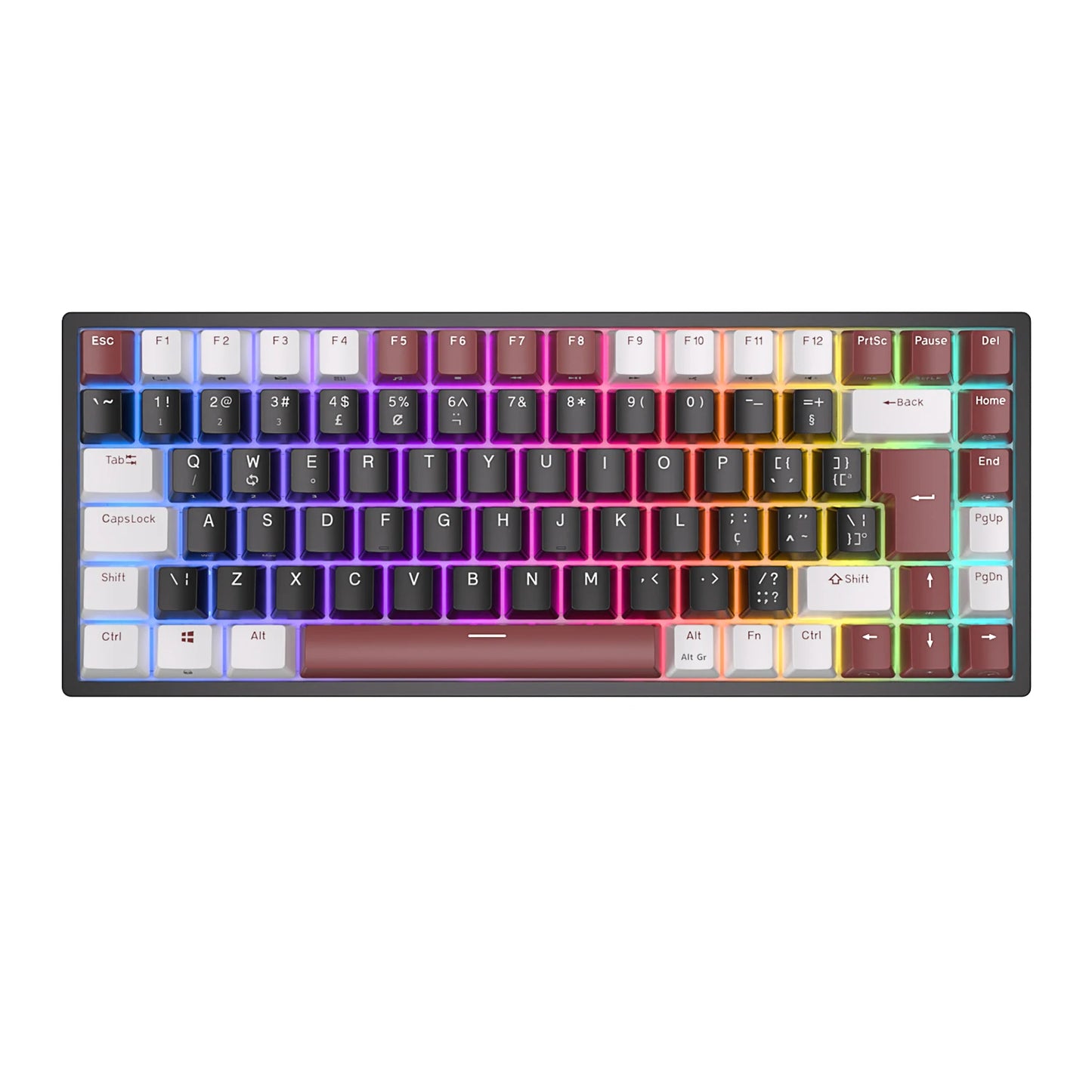 RK Royal Kludge RK84 Wireless Mechanical Keyboard – 84 Key, Hot-Swap, BT5.0/2.4G/USB-C, RGB