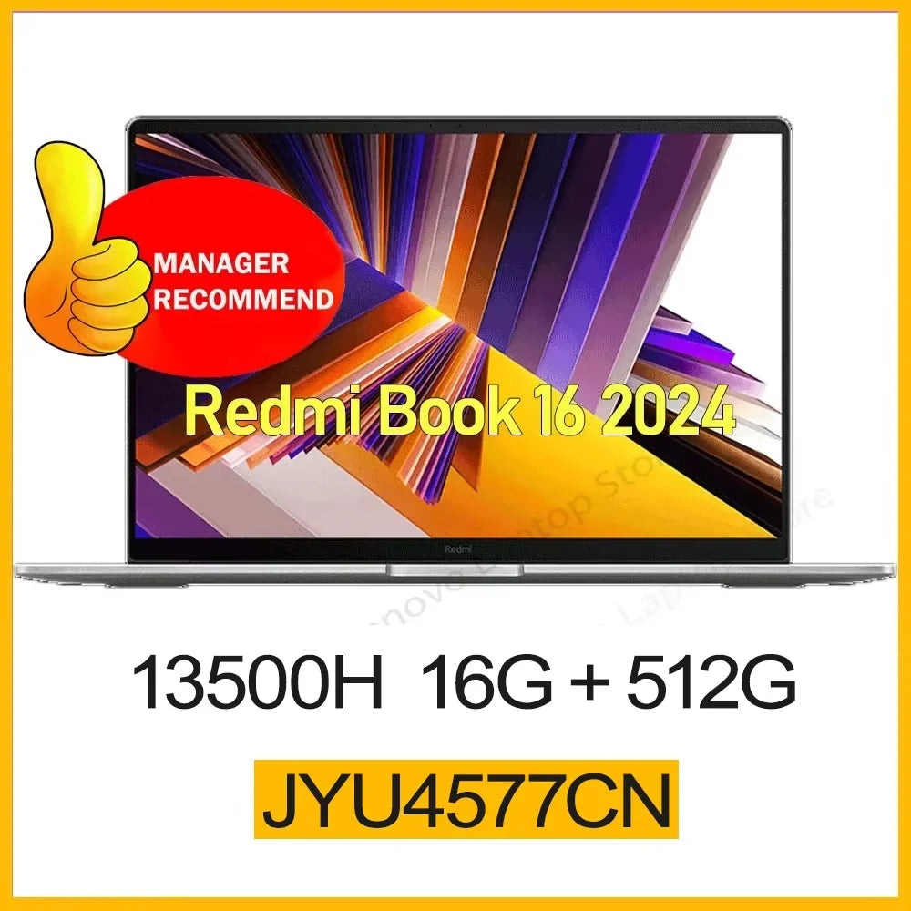 Xiaomi RedmiBook 16 2024 – Intel Core i5, 16GB RAM, 512GB SSD, 16" Laptop