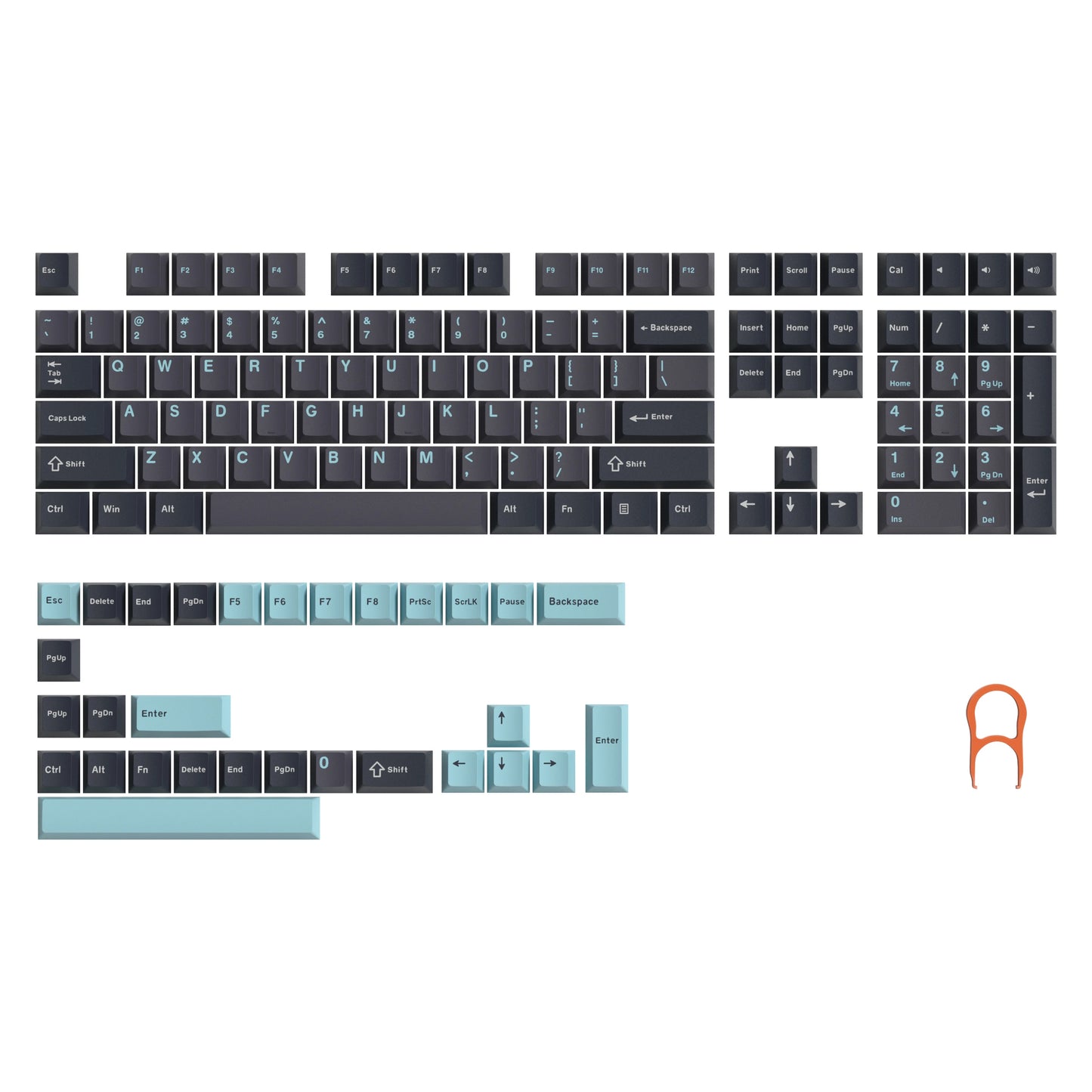 140-Key Cherry Profile Shine-Through RGB PBT Double Shot Keycaps for Cherry/Gateron MX Switches