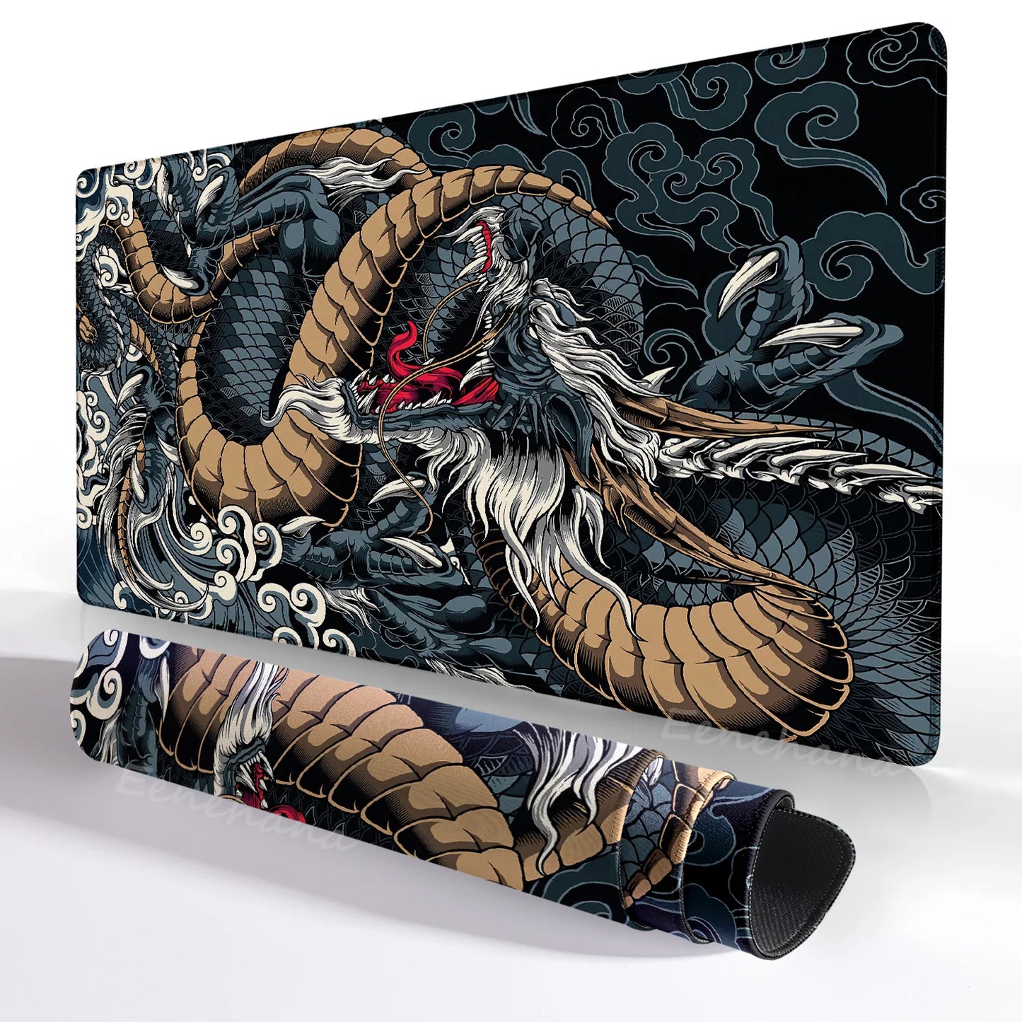 Japanese Dragon XXL Gaming Mouse Pad – Anime Desk Mat 900x400mm