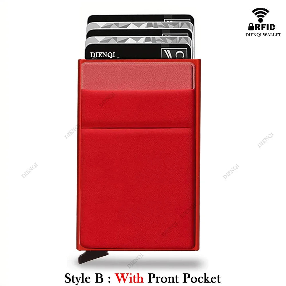 RFID Blocking Slim Metal Card Holder Wallet