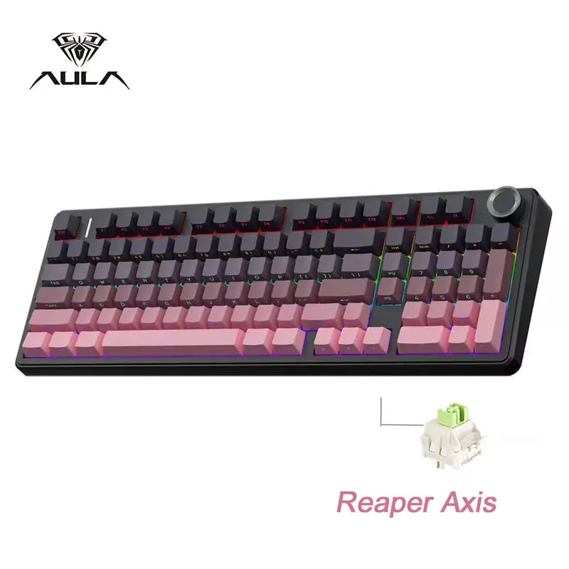 AULA F99 Pro 96% Gaming Keyboard – Tri-Mode BT5.0/2.4GHz/USB-C, Hot-Swap, 8000mAh, RGB
