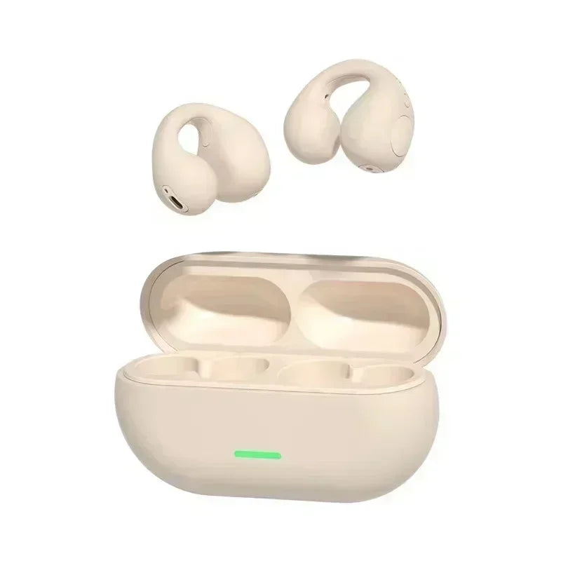 R.E.D. T75 Bone Conduction Headphones with Bluetooth 5.3, waterproof design, showing the open-ear headphones with a sleek black finish.