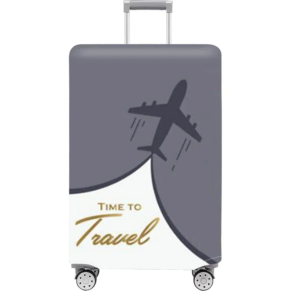Stretch Elastic Suitcase Cover Protector with Painted Design