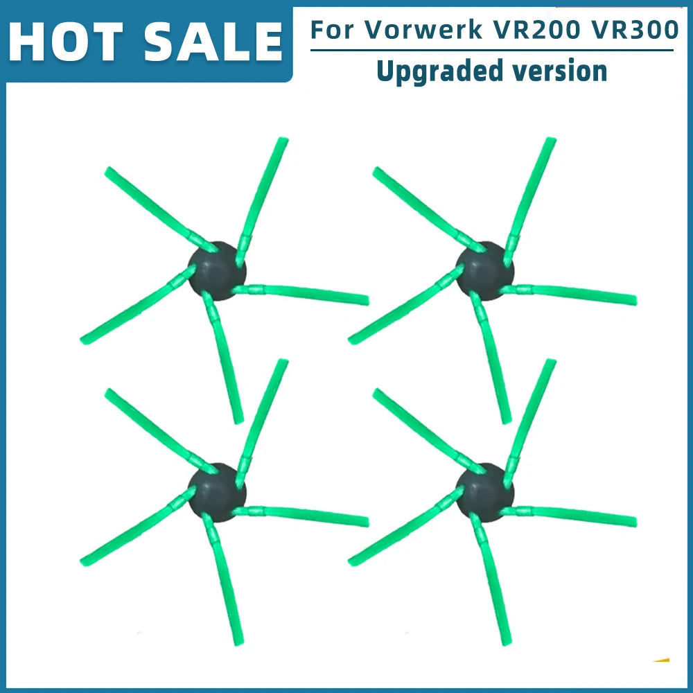 Replacement spare parts for Vorwerk Kobold VR200 and VR300 robot vacuum cleaner, including brushes and filters from R.E.D. Shopping.