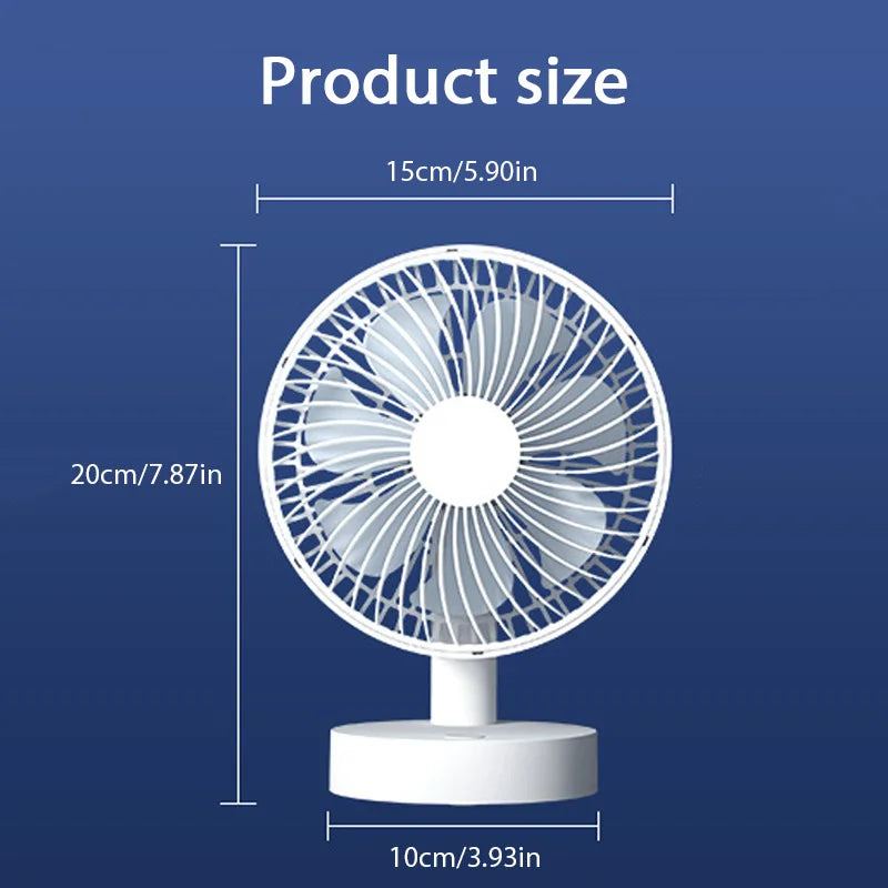 USB Small Electric Desktop Fan | High Wind | Portable Cooling | Home, Dormitory & Office | Air Circulator