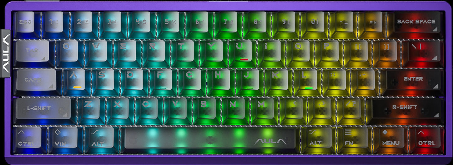 AULA AG60 60% Wired CNC Aluminum Mechanical Gaming Keyboard – 8000Hz Polling, RGB, 61-Key