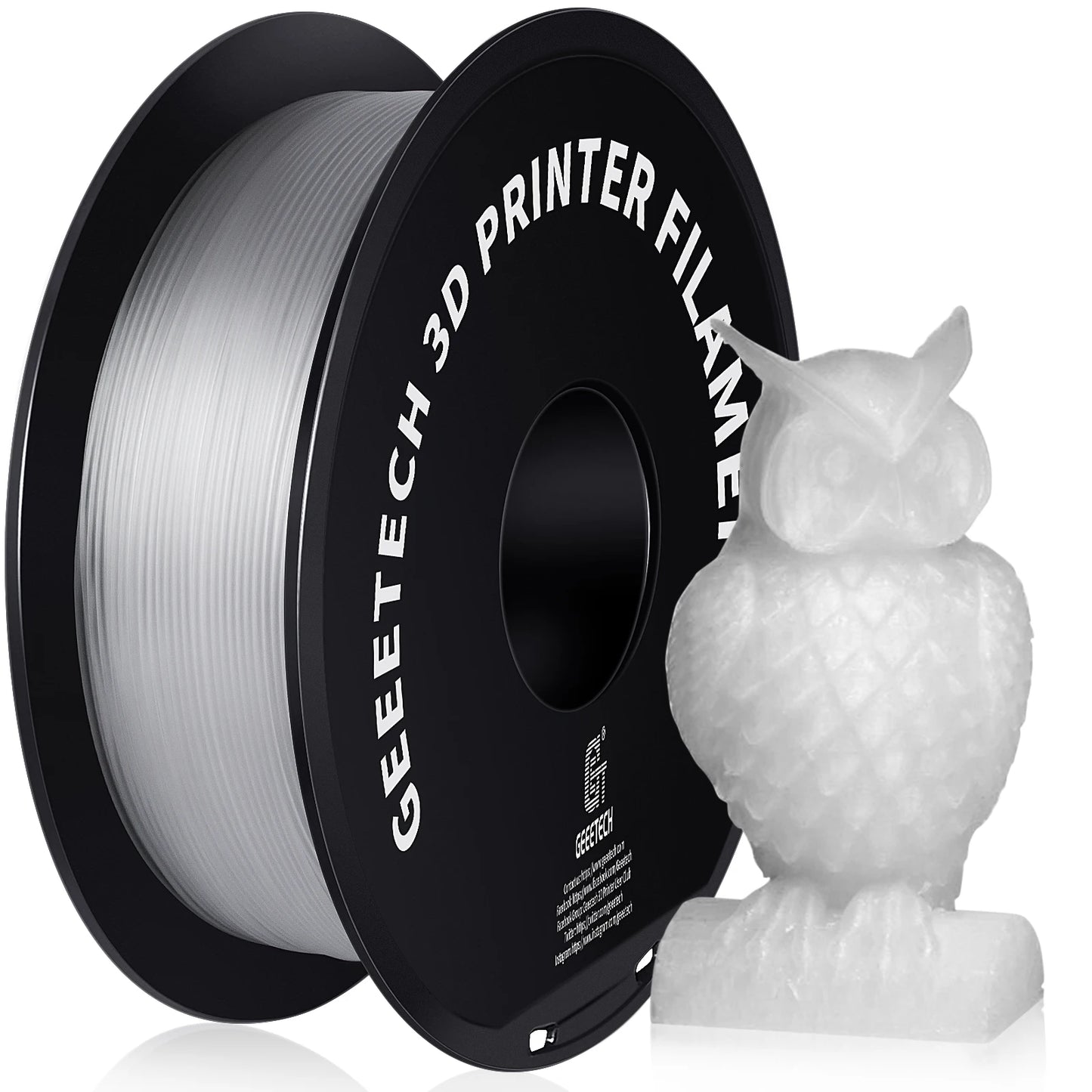GEEETECH PETG 3D Printer Filament – 1.75mm, 1KG, Vacuum Packaging, Tangle-Free