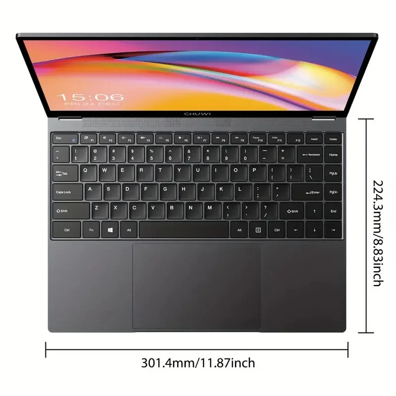 CHUWI FreeBook 2-in-1 Laptop – 13.4" Touch Screen, Intel N150, 16GB RAM, 512GB SSD, Windows 11
