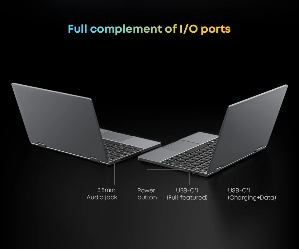 CHUWI MiniBook X 2-in-1 Laptop – Intel N150, 16GB LPDDR5, 512GB SSD, 10.51" 2K Touch, Windows 11
