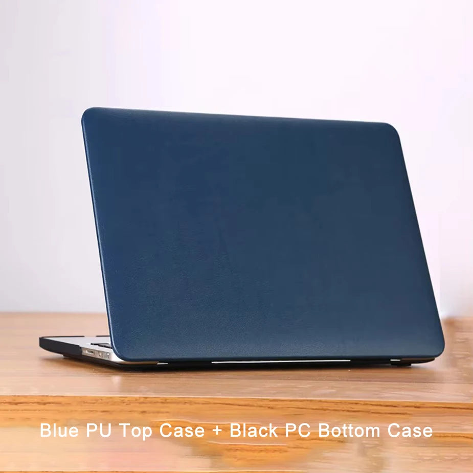MacBook PU+PC Hard Case – Air 13" 15" Pro 14" 16" M1 M2 M3 M4 M5 All Models