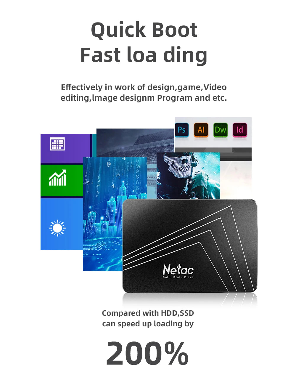 Netac 2.5" SATA3 SSD | 128GB to 4TB | Internal Solid State Drive | Laptop & Desktop Upgrade