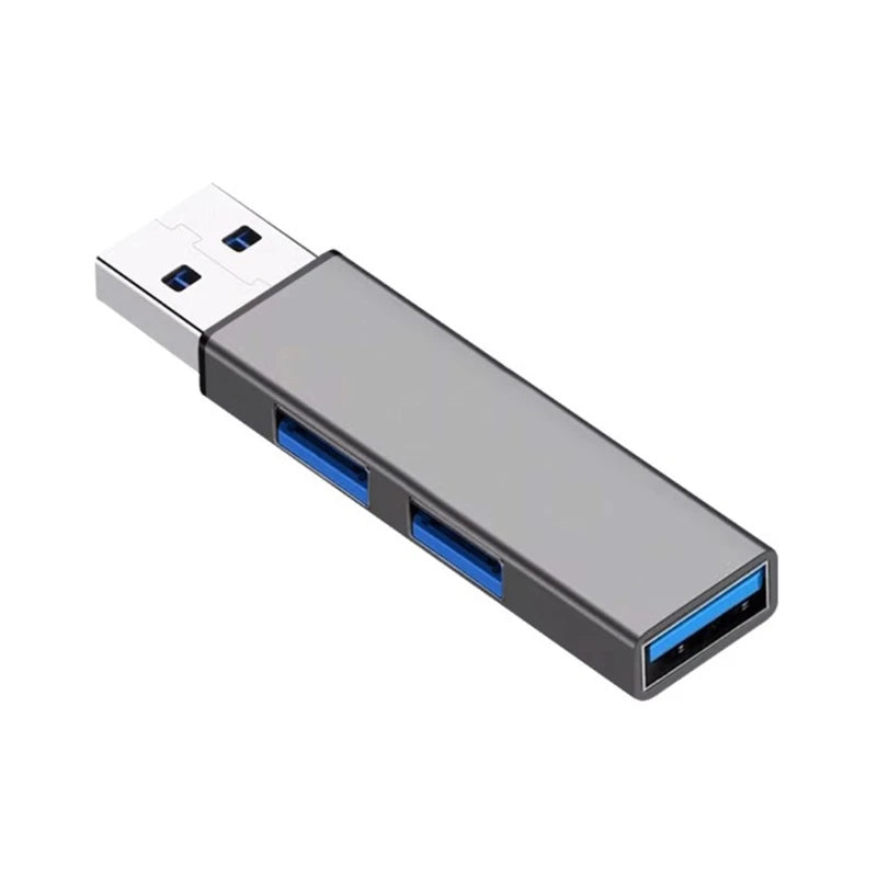 3-Port USB Hub – USB 3.0 + 2x USB 2.0, Aluminum, Mini Dongle, Type-C & USB-A, 5Gbps