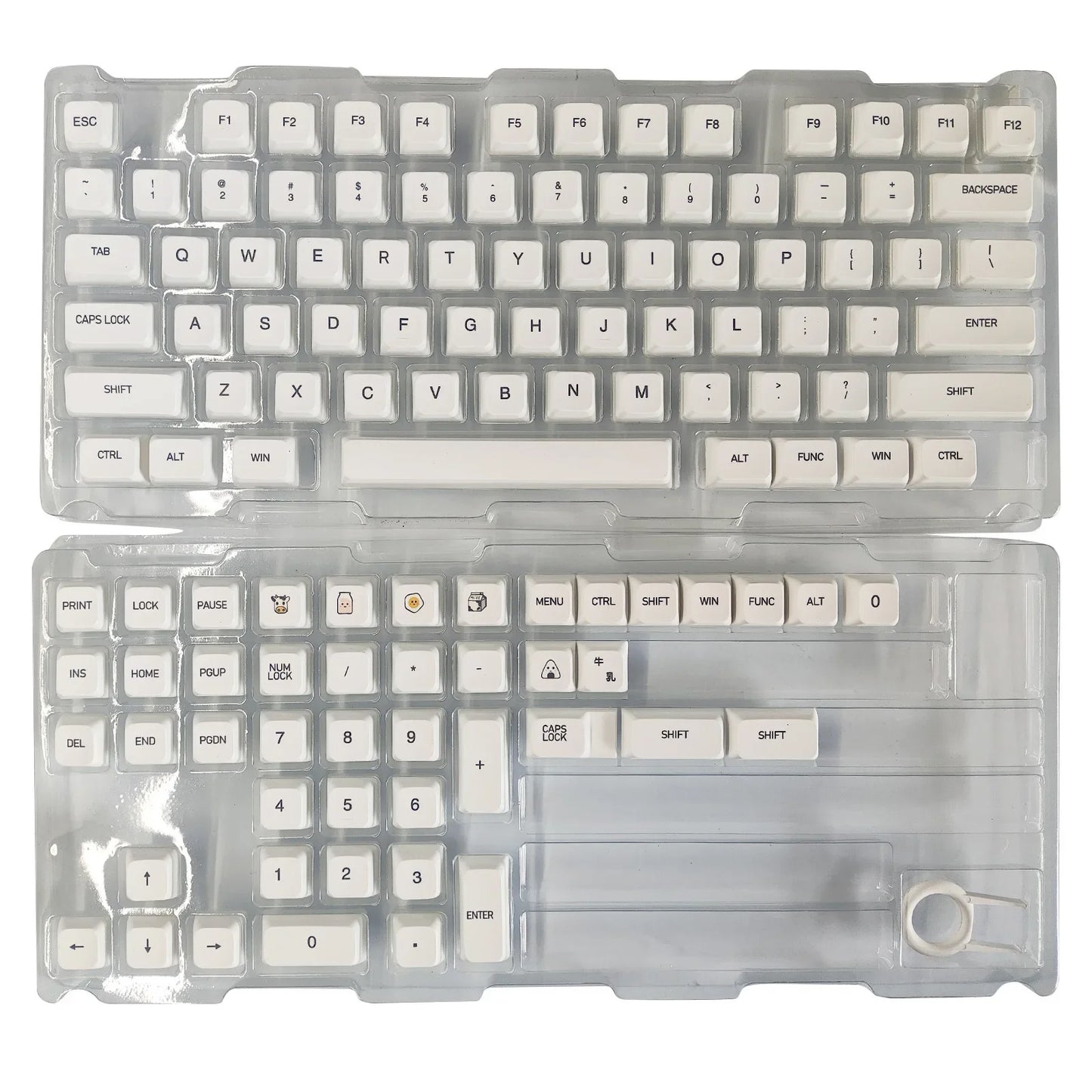 XDA PBT Keycaps 120 Keys – Korean/Russian/French/German, DIY Mechanical Keyboard