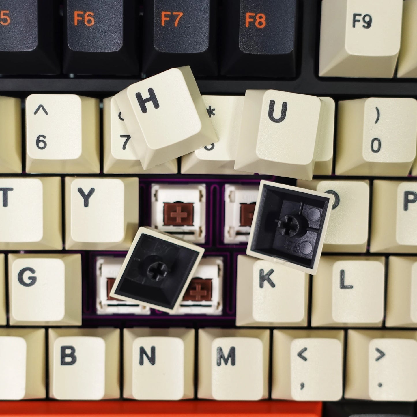 KBDiy GMK Carbon Keycaps 174 Keys | Cherry Profile PBT | Double Shot ISO | For Mechanical Keyboard