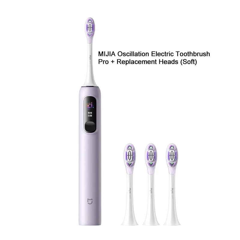 MIJIA Sonic Electric Toothbrush Pro – Smart 4 Modes, LED Screen, Travel Lock, IPX8, Long Battery Life