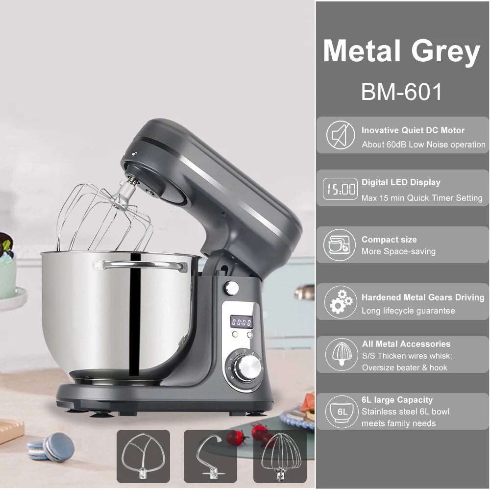 BioloMix Stand Mixer SM-1500 | 1500W | 7L Bowl | 8-Speed | EU 220V