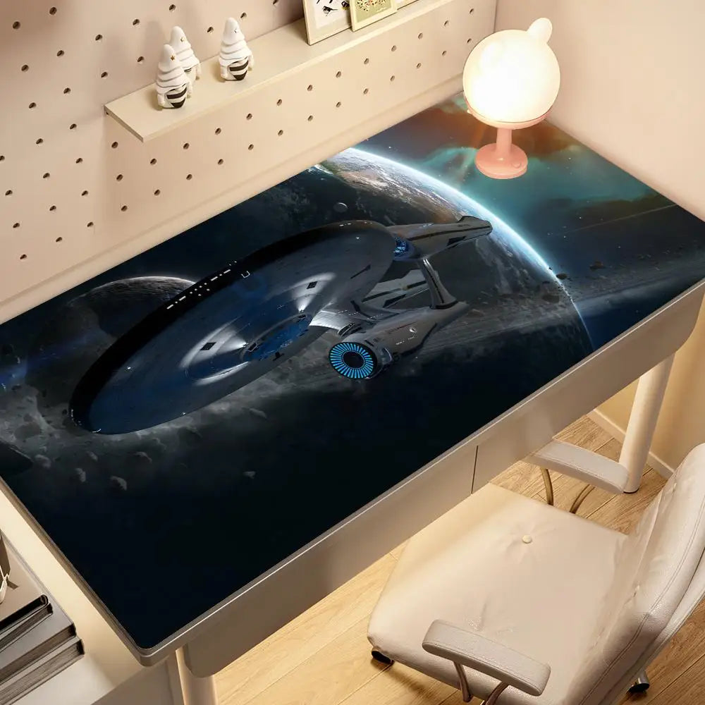 XXL Gaming Mouse Pad – Sci-Fi Space Design, Non-Slip Rubber Base