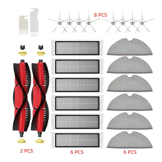 Roborock S5 MAX / S6 MAX / S6 MAXV Accessories | HEPA Filter, Brush, Mop, Water Tank