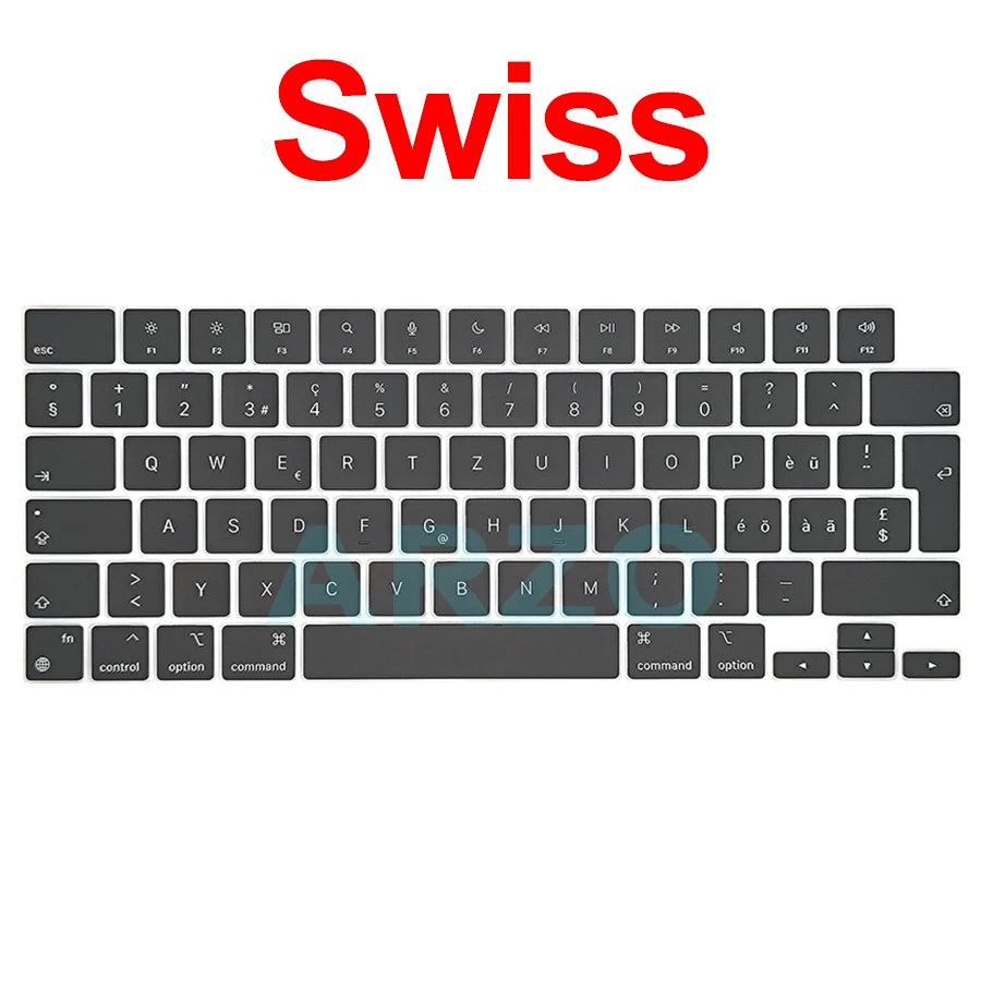 MacBook Pro Air Keycap Replacement Set M1 M2 M3 — 13" 14" 16" Keyboard Repair (A2442 A2485 A2779 A2780 A2681 A2941)