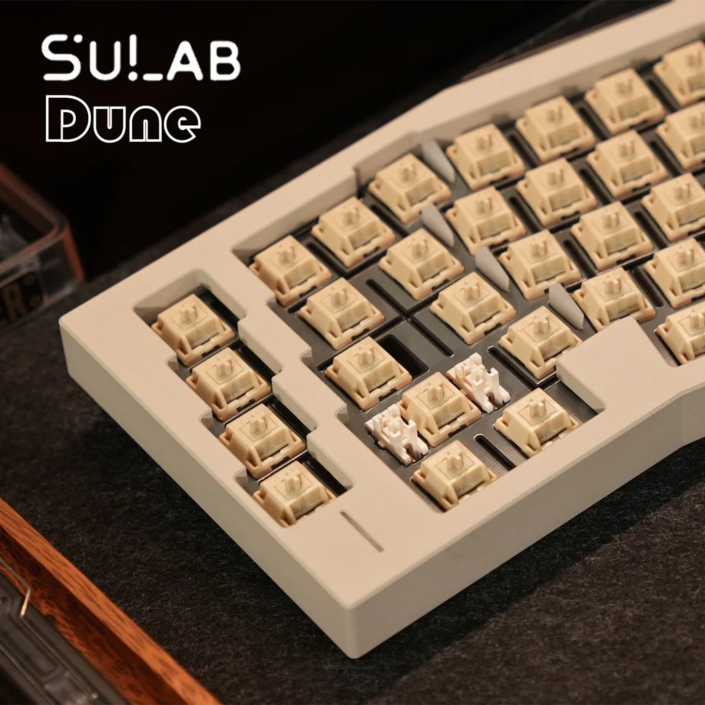 HMX Sandstorm Mechanical Keyboard Switches – 5-Pin, 37g/42g/50g Tactile, Pre-Lubed