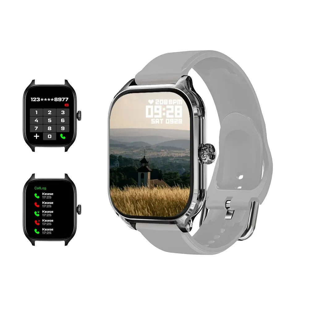 R.E.D. Shopping H9 Smart Watch with 2.01-inch HD display, Bluetooth calling, 19 sport modes, and health monitoring features.