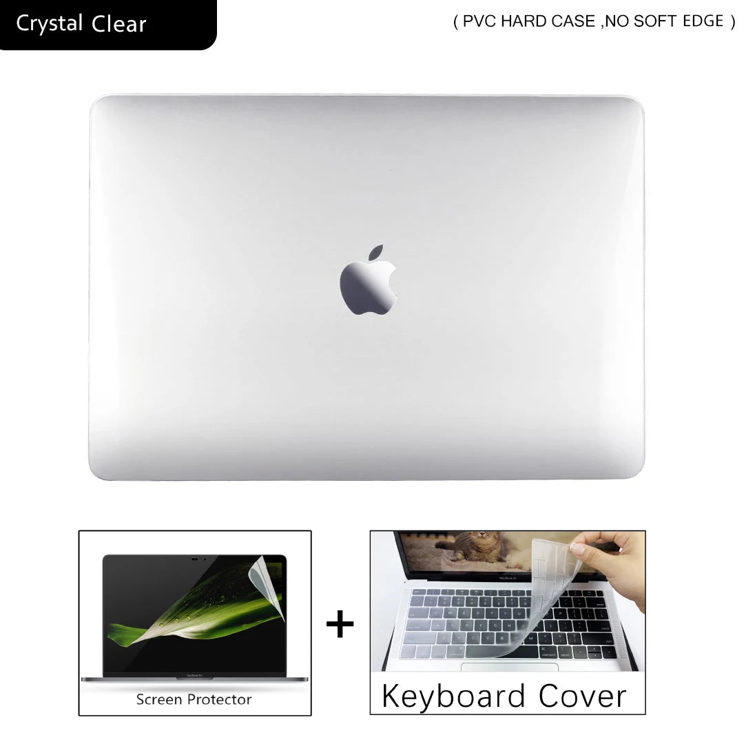 MacBook Case Air 13/15, Pro 13/14/16 | M1-M5 2024-2026 | Hard Shell Cover