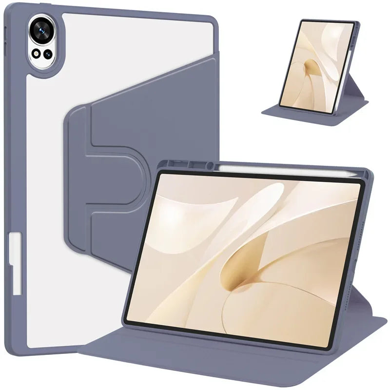 360° Rotating Acrylic Stand Case with Pencil Holder for Huawei MatePad 12x / MatePad Air 12 2024