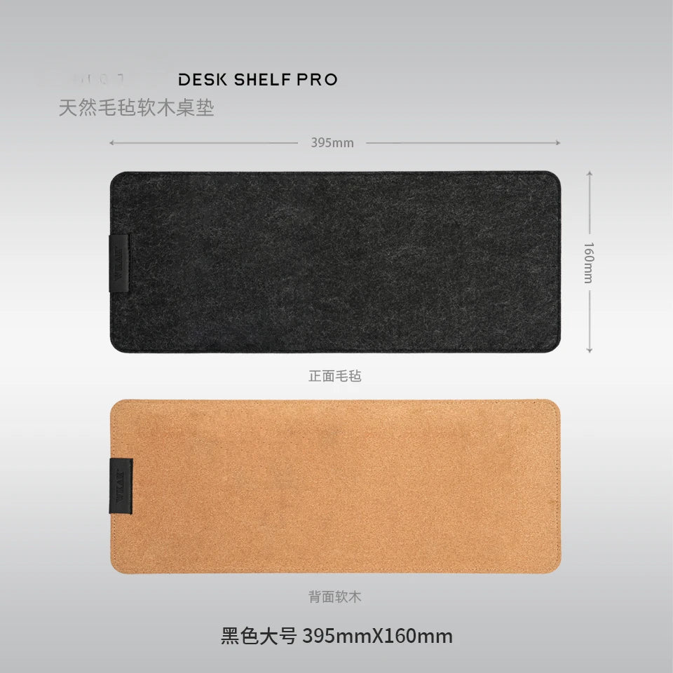 Cork Felt Keyboard Desk Pad – Shock Absorbing Silent Mat for 60%–80% Mechanical Keyboards