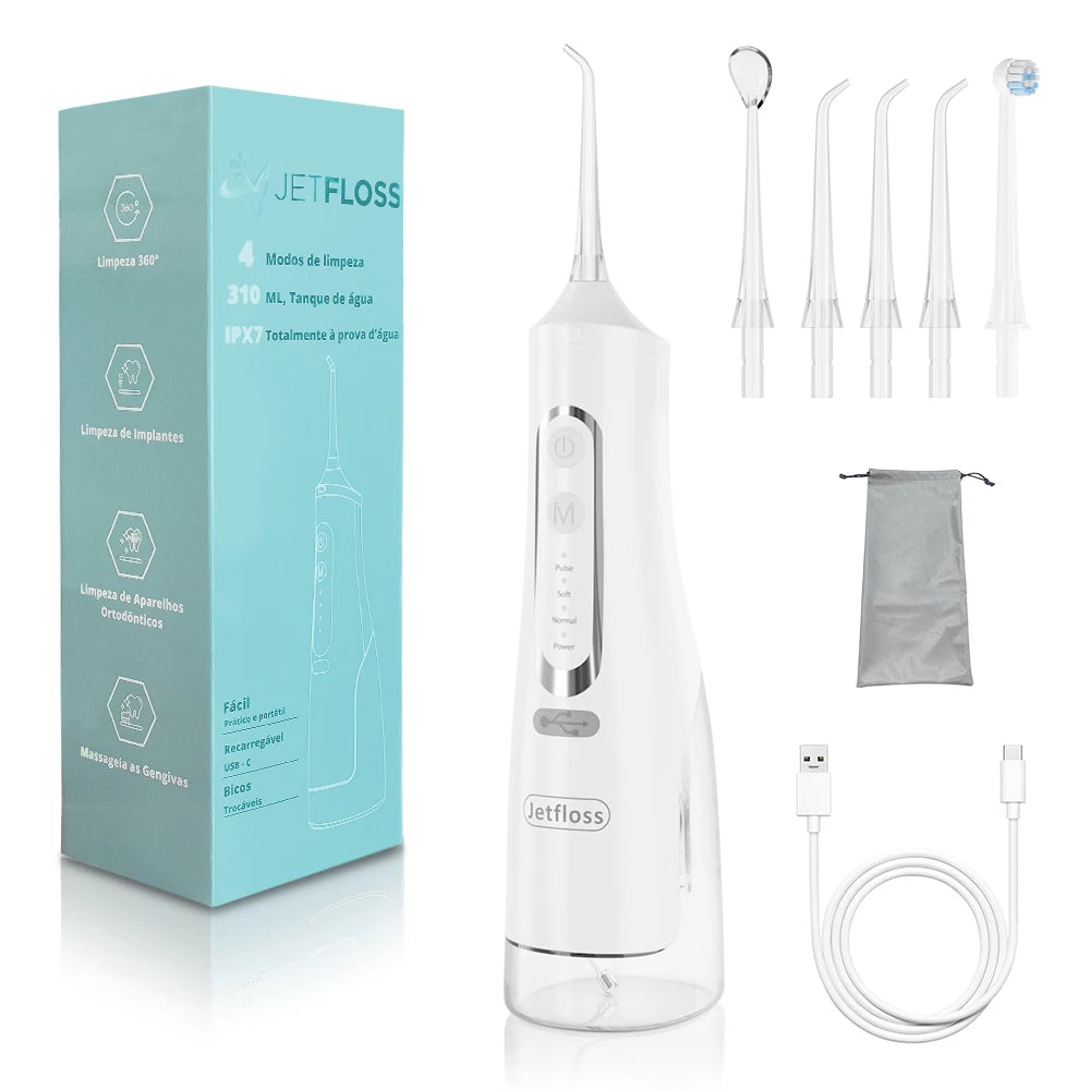 Electric Sonic Toothbrush USB Rechargeable | Waterproof | Travel Set with Replacement Heads