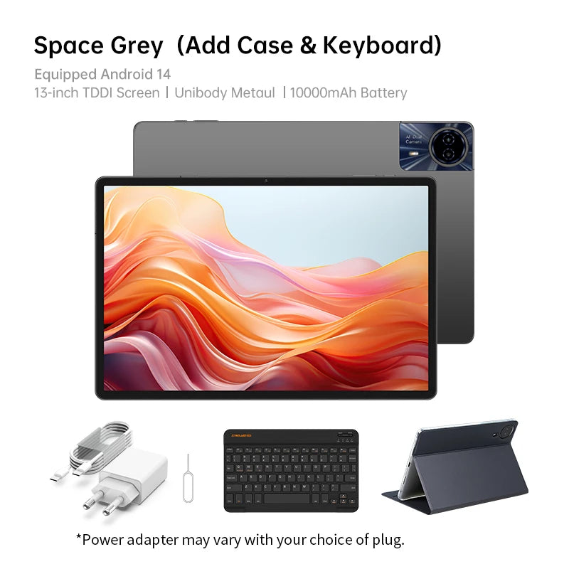 Teclast T65 Max – 13" FHD 4G LTE Tablet, MediaTek G99, 8GB+256GB, 10000mAh, Android 14, Widevine L1