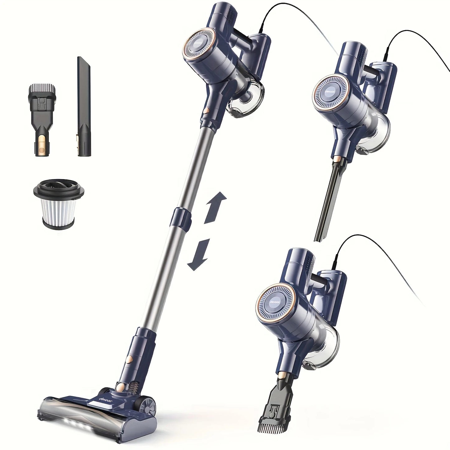 INSE I8 Corded Vacuum Cleaner 6-in-1 | 25KPa 600W | EU & US Plug | Carpet & Pet Hair