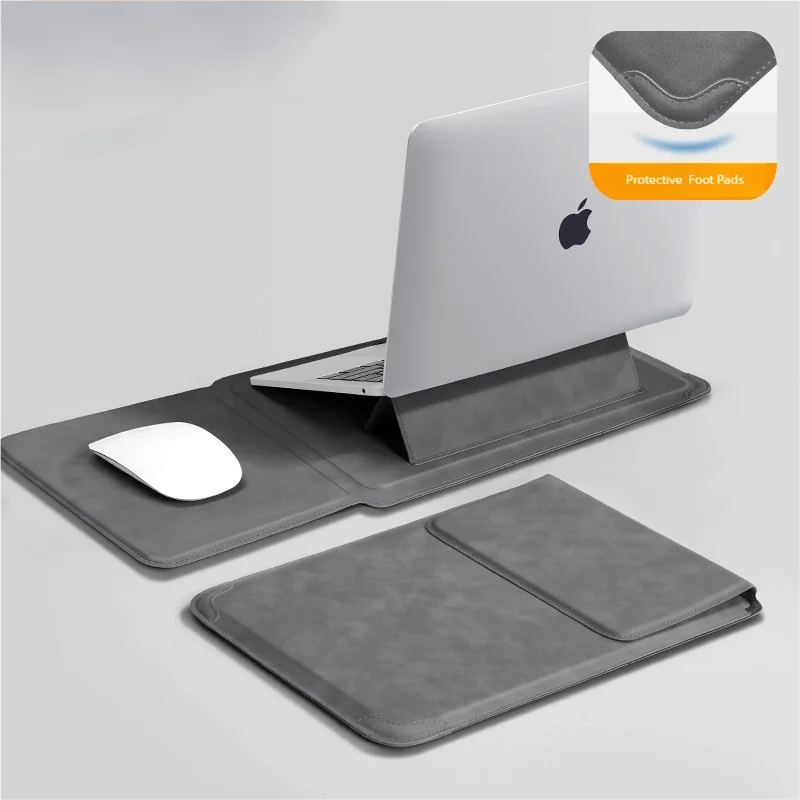 TAIKESEN Laptop Sleeve Case with Stand – PU, 13–16 Inch, for MacBook Air/Pro, Huawei, HP, Dell (Unisex)