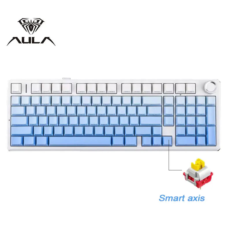 AULA F99 Pro 96% Gaming Mechanical Keyboard – Tri-Mode BT/2.4GHz/USB-C, Hot-Swap, 8000mAh, RGB, PBT Keycaps