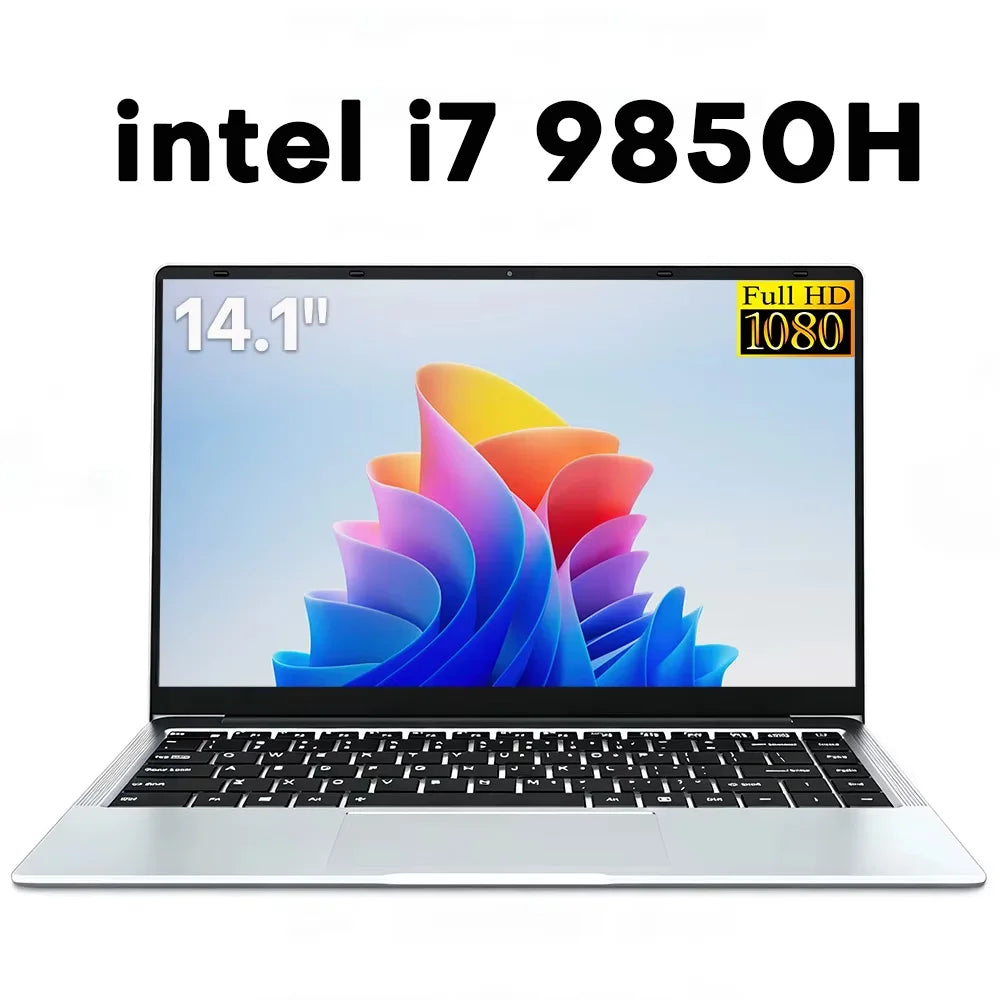 14.1" Laptop | Intel Core i7-9850H or Atom A3950 | 12GB RAM | Up to 2TB SSD | Win 11 | Office Study