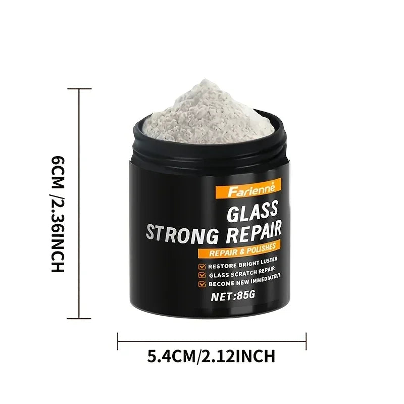Nano Glass Polishing Powder | Scratch Repair & Clarity Restore for Car Windshield, Windows & Screens
