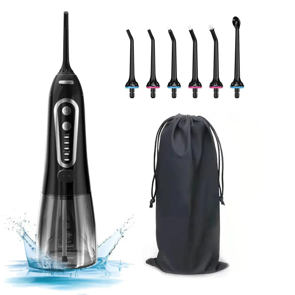 Oral Irrigator USB Rechargeable Water Flosser 300ml – Portable Dental Water Jet for Teeth & Oral Care