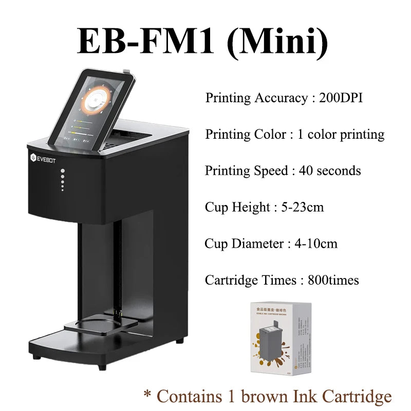 EVEBOT Coffee & Drink Printer – Latte Art Machine