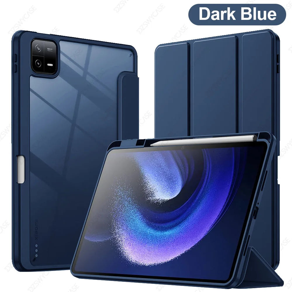 Trifold Stand Smart Case with Pen Holder for Xiaomi Mi Pad 6 / Pad 6 Pro 11" 2023
