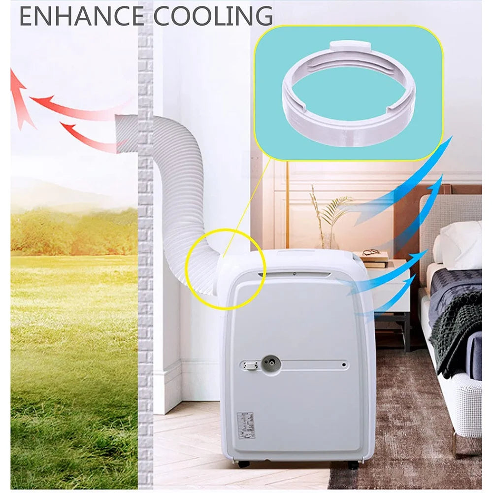 Portable Air Conditioner Exhaust Hose Coupler – Round Window Adapter & Tube Connector