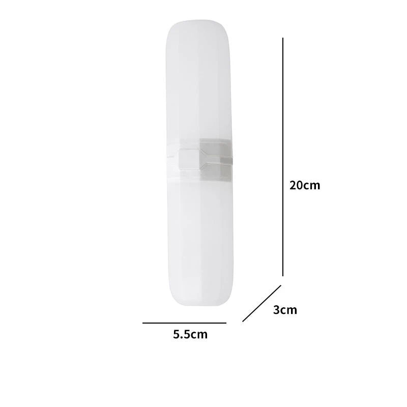 Portable Toothbrush & Toothpaste Holder Case – Travel & Camping Storage Box