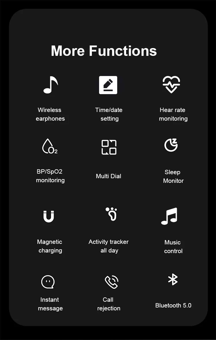 Wireless earbuds and smartwatch combo by R.E.D. Shopping featuring fitness tracking, Bluetooth calling, and sleek electronic design.